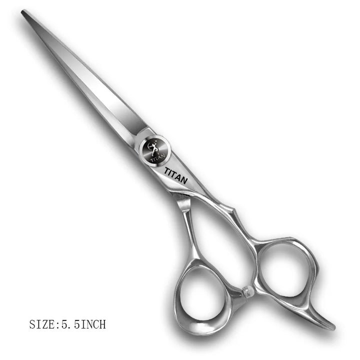 TITAN professional hairdresser scissors barber scissors hairdressing hair cutting  thinning  set of 5.5 6.0inch japan440c steel