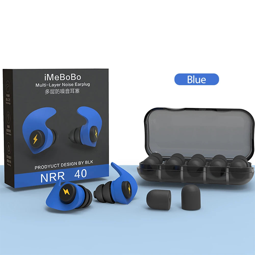 Silicone Sponge Sleeping Ear Plugs Portable Soundproof Earplugs Soft Foam Anti-noise Earplug Travel Noise Reduction