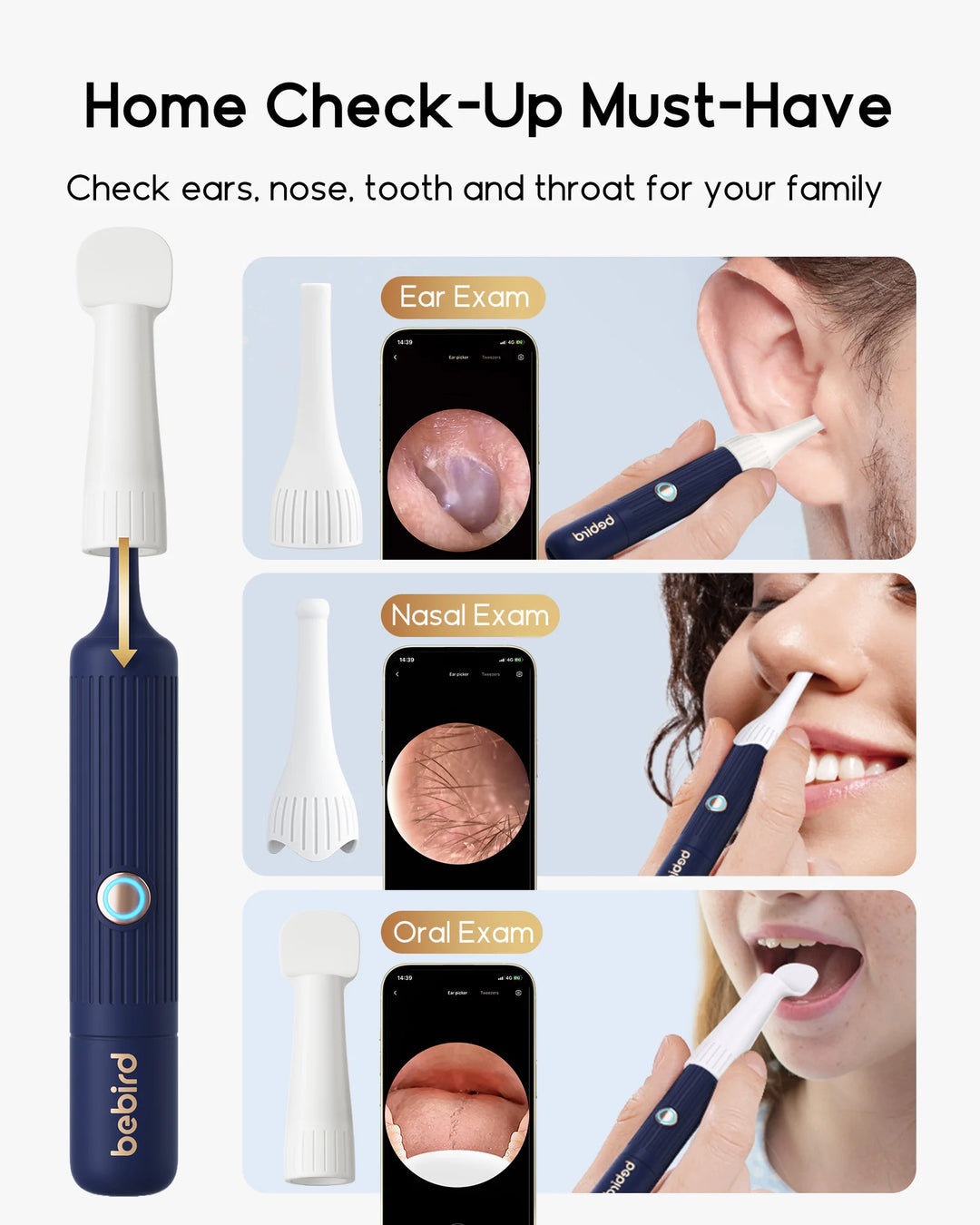 2025 New Bebird I35R Visual Ear Cleaner EarSight HD Clipable Tweezers Earpick Wireless Clean Endoscope Mini Camera Health care