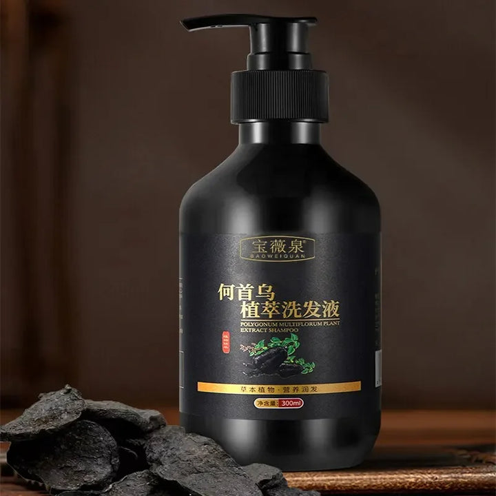 Herbal Polygonum Multiflorum Shampoo Oil Control, Dandruff Control, Itchy Relief Shampoo for Women Hair Essential Oil Hair Care