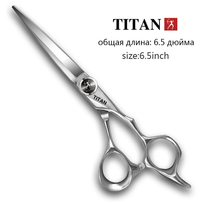 TITAN professional hairdresser scissors barber scissors hairdressing hair cutting  thinning  set of 5.5 6.0inch japan440c steel
