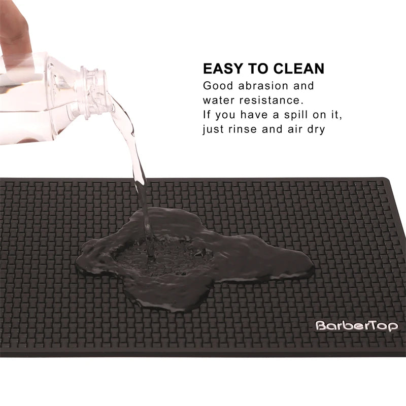 Barbertop Mini Hairdressing Tools Mats Hair Salon Hairdresser Scissors Hairpin Comb Siliconen Pad Barber Mat Barbershop Supply