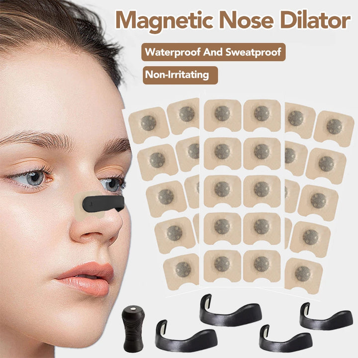 15/30Days Nasal Breathing Dilators Starter Kits Magnetic Nose Strips Increase Sports Air Intake Improve Sleeping Reduce Snoring
