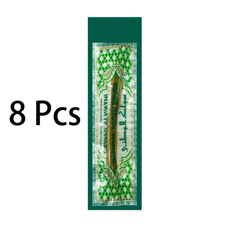 Ultra-Thin Natural Branch Miswak Toothbrush Stick Organic Wooden Slim Minimalist Gentle Bristles Gentle Bristles Zero-Waste Gift
