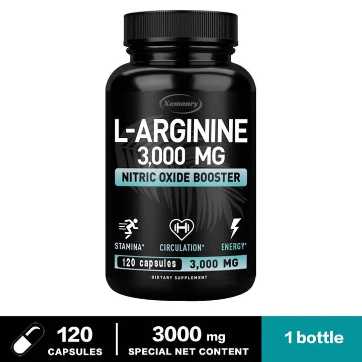 L-Arginine 3000mg - Enhance Performance, Endurance, Lean Muscle, and Improve Men's Health