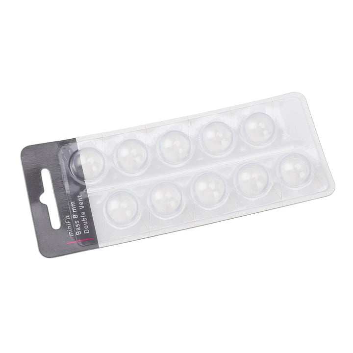 10pcs Double Vent Bass Dome Anti Static Sound Amplifier Domes Single Layer Clear Replacement for Optimal Performance