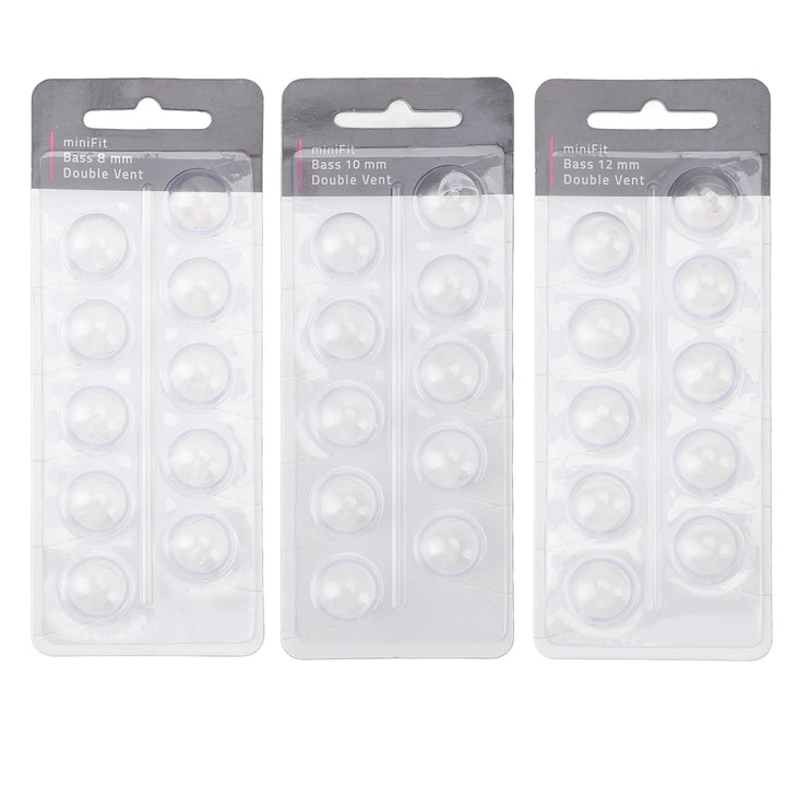 10pcs Double Vent Bass Dome Anti Static Sound Amplifier Domes Single Layer Clear Replacement for Optimal Performance