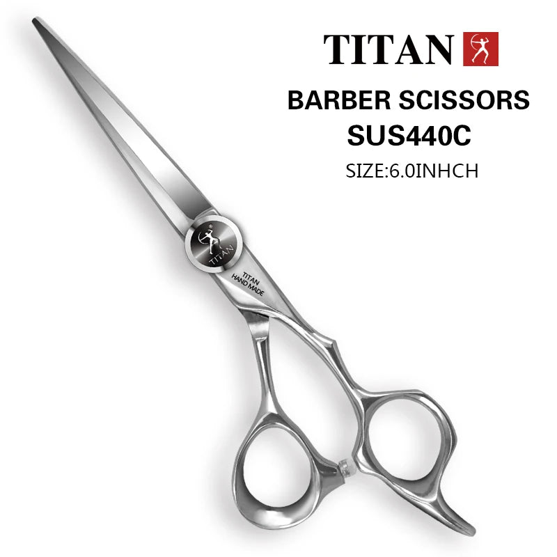 TITAN professional hairdresser scissors barber scissors hairdressing hair cutting  thinning  set of 5.5 6.0inch japan440c steel