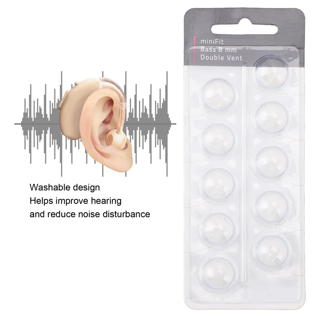 10pcs Double Vent Bass Dome Anti Static Sound Amplifier Domes Single Layer Clear Replacement for Optimal Performance