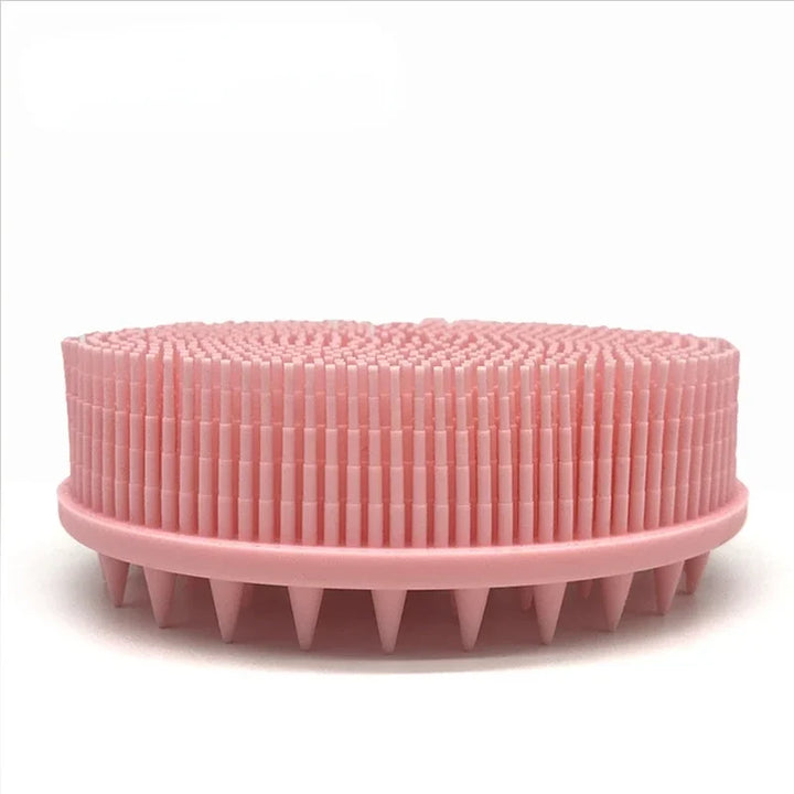 Soft Silicone Brush Wash Bath Shower Exfoliating Skin Fit For Baby Adult Bath Brush Shampoo Head Massage Brush Siliconebrush