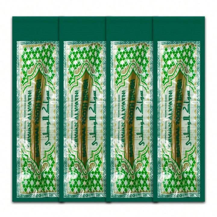 Ultra-Thin Natural Branch Miswak Toothbrush Stick Organic Wooden Slim Minimalist Gentle Bristles Gentle Bristles Zero-Waste Gift
