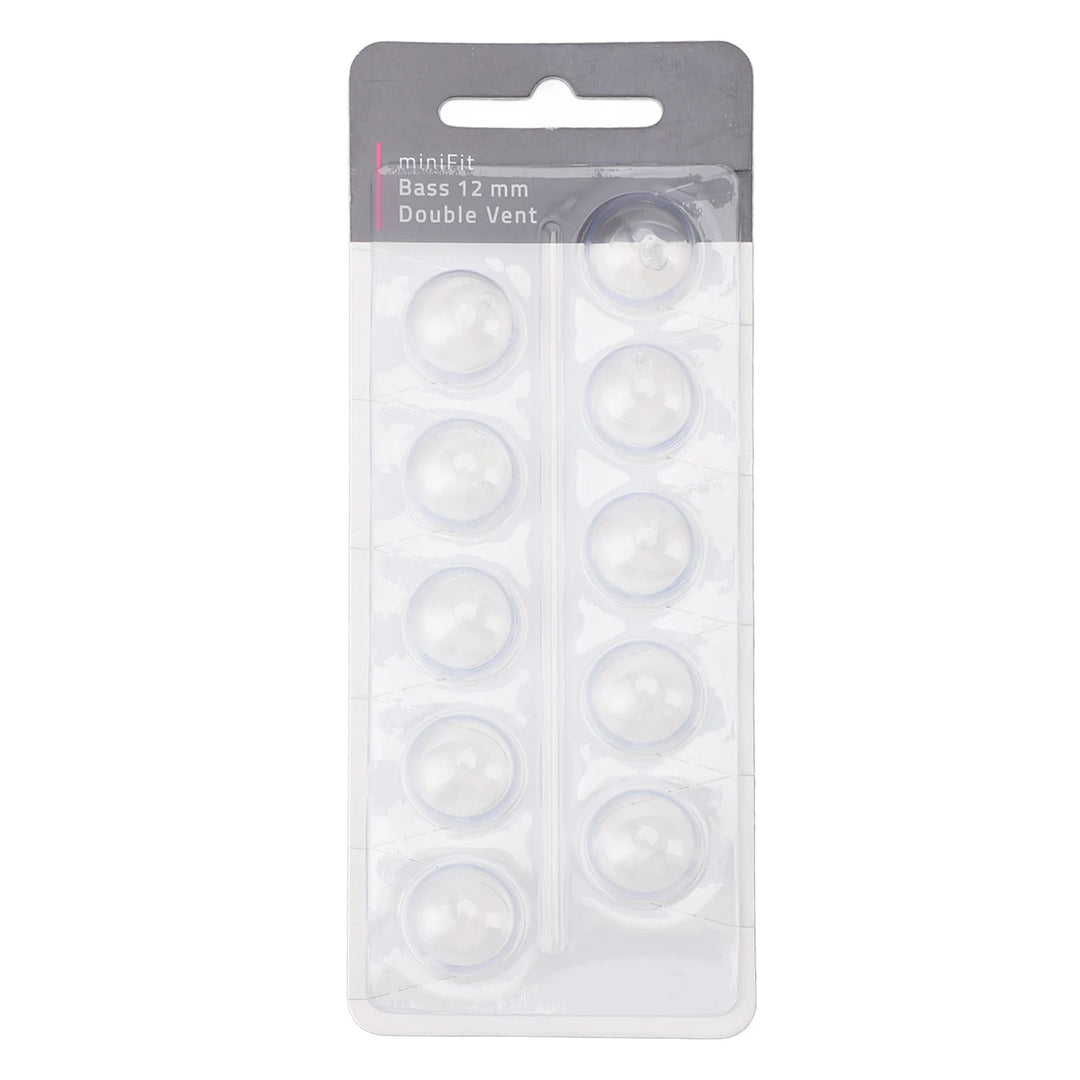 10pcs Double Vent Bass Dome Anti Static Sound Amplifier Domes Single Layer Clear Replacement for Optimal Performance