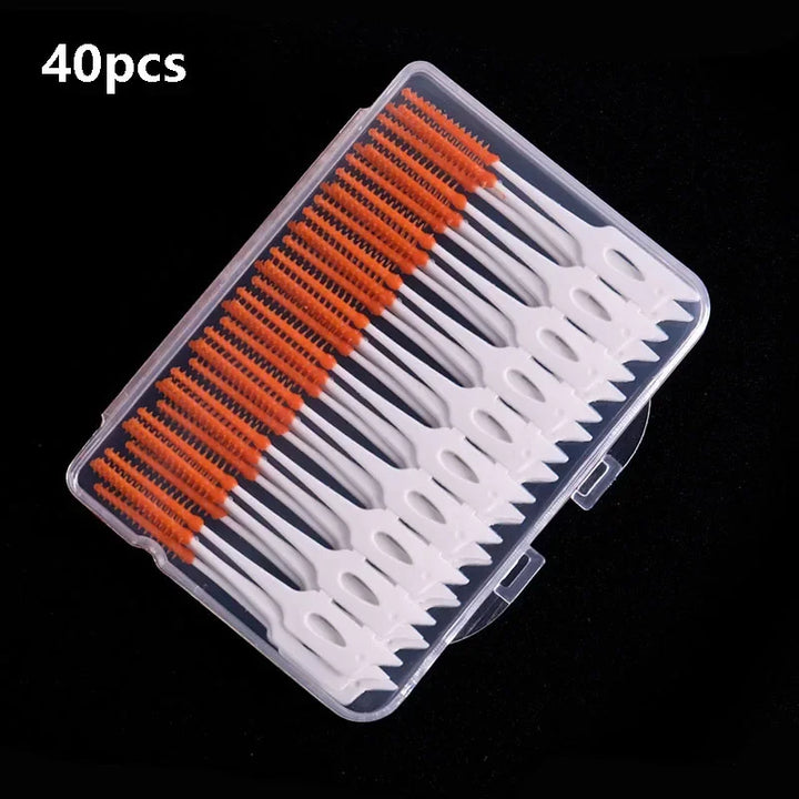 40/120pcsInterdental brush Soft silicone adaptive interdental brush Space brush orthodontic braces brush dental odontología