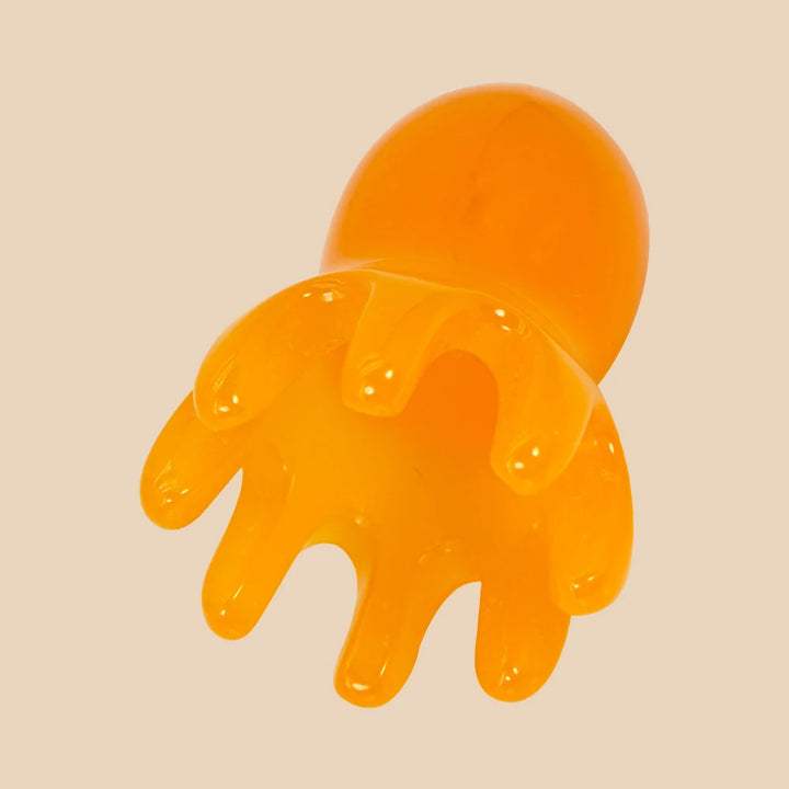 Cute Octopus Scalp Massage Comb (Resin)｜Korean Hair Care, Stress Relief, Anti-Hair Loss, Portable Head Massager for Home & Trave