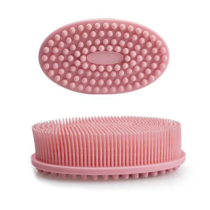 Soft Silicone Brush Wash Bath Shower Exfoliating Skin Fit For Baby Adult Bath Brush Shampoo Head Massage Brush Siliconebrush