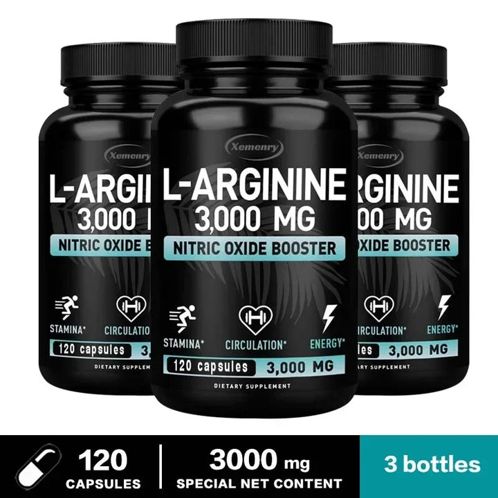 L-Arginine 3000mg - Enhance Performance, Endurance, Lean Muscle, and Improve Men's Health