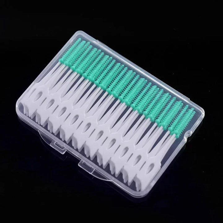 40/120pcsInterdental brush Soft silicone adaptive interdental brush Space brush orthodontic braces brush dental odontología