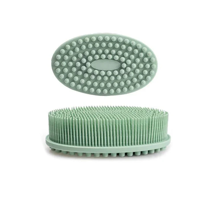 Soft Silicone Brush Wash Bath Shower Exfoliating Skin Fit For Baby Adult Bath Brush Shampoo Head Massage Brush Siliconebrush