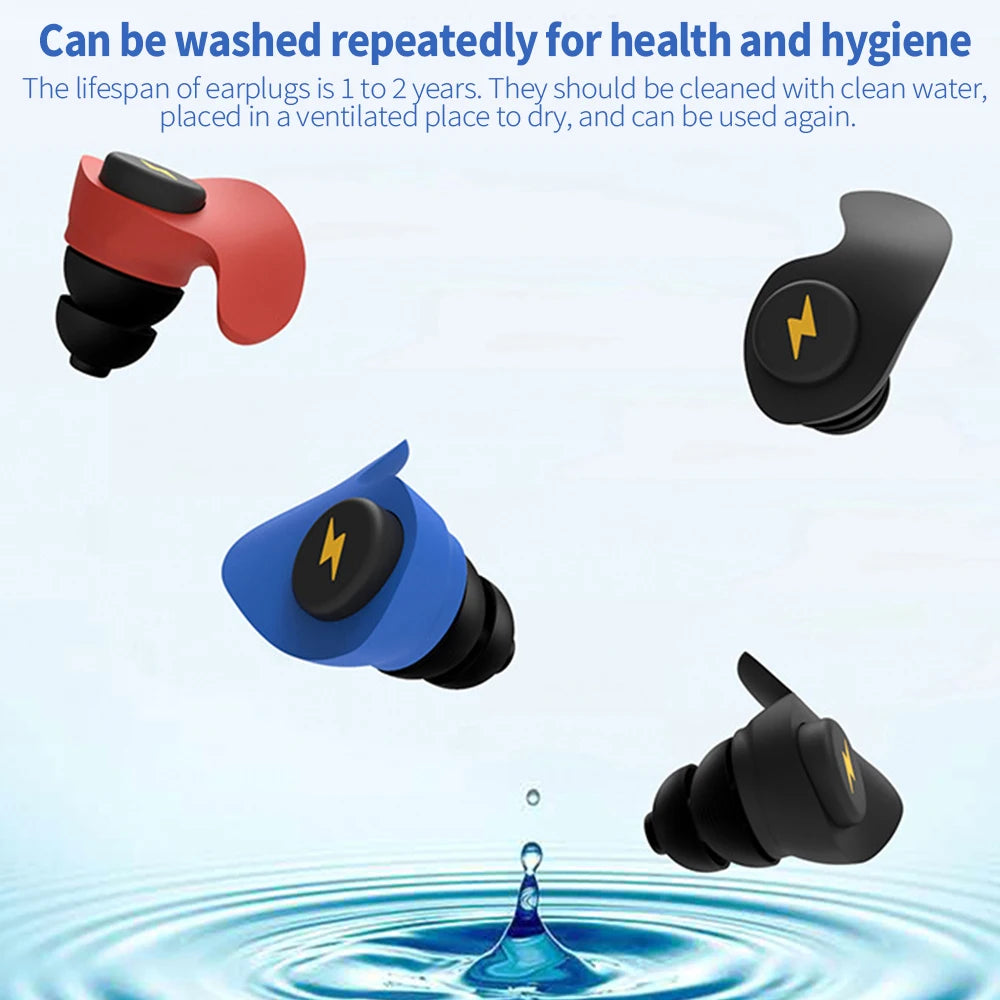 Silicone Sponge Sleeping Ear Plugs Portable Soundproof Earplugs Soft Foam Anti-noise Earplug Travel Noise Reduction
