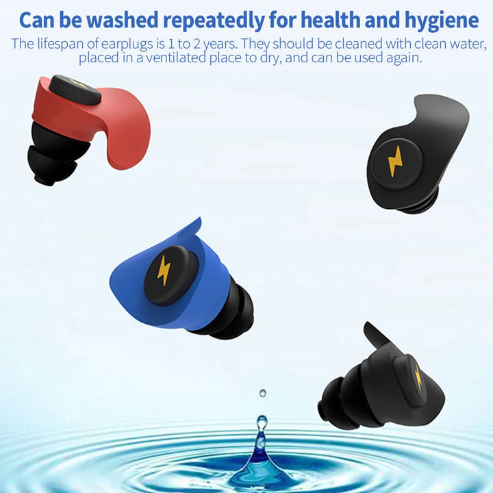 Silicone Sponge Sleeping Ear Plugs Portable Soundproof Earplugs Soft Foam Anti-noise Earplug Travel Noise Reduction