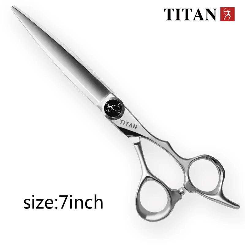 TITAN professional hairdresser scissors barber scissors hairdressing hair cutting  thinning  set of 5.5 6.0inch japan440c steel