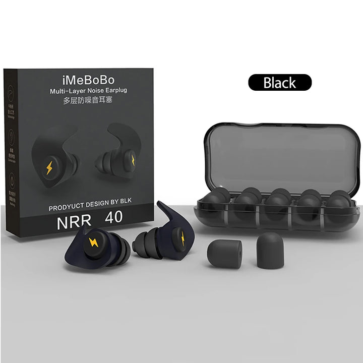 Silicone Sponge Sleeping Ear Plugs Portable Soundproof Earplugs Soft Foam Anti-noise Earplug Travel Noise Reduction